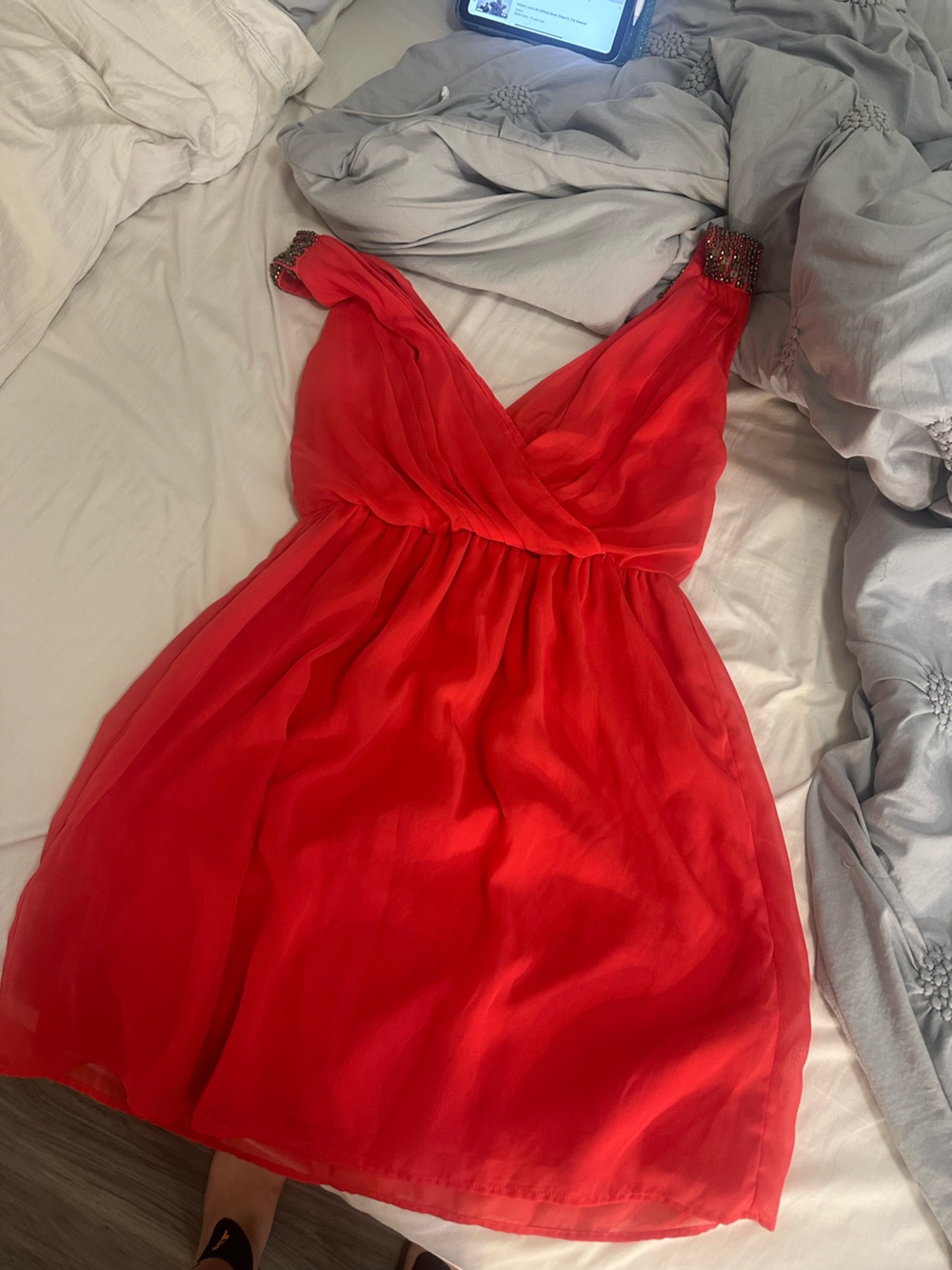 Red elegant Zara dress